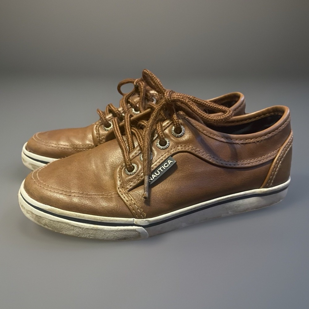 Nautica Boys Dress Beige Tan‎ Shoes Size 13